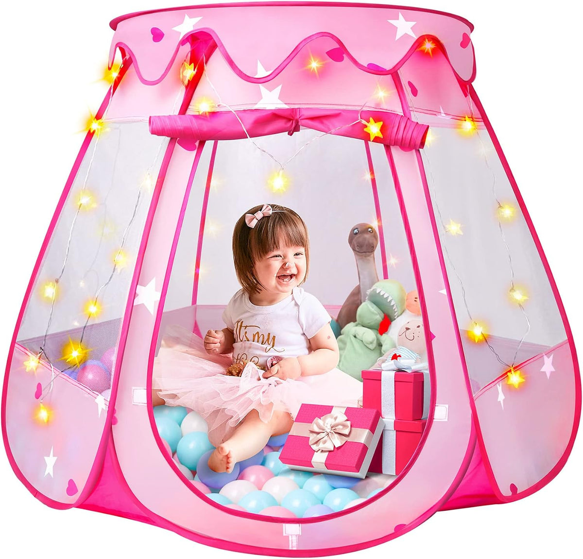 Tienda de campaña de princesa para niñas y niños, tienda de campaña...