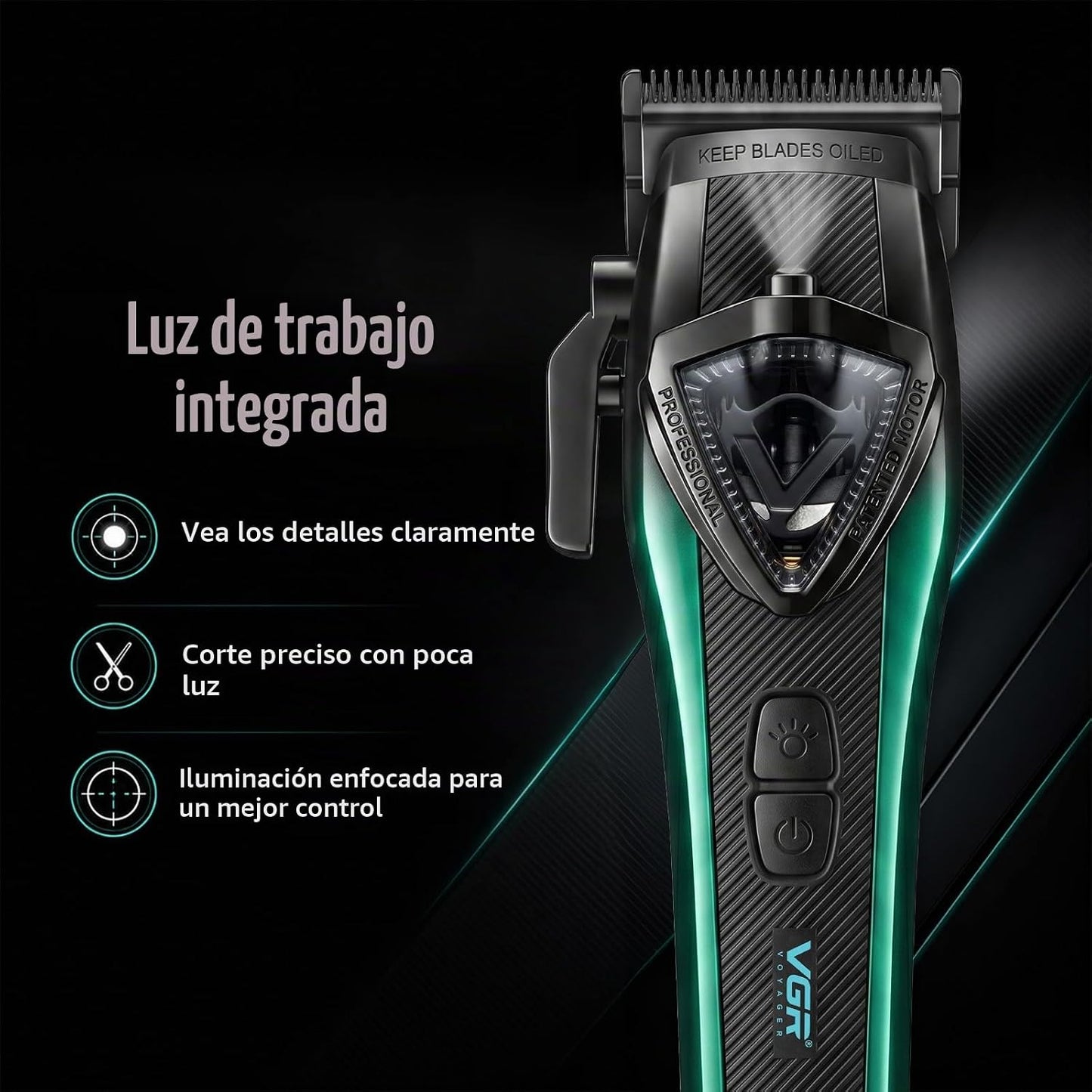 VGR 883S2 - Cortadora de pelo profesional para hombres, cortadora d...