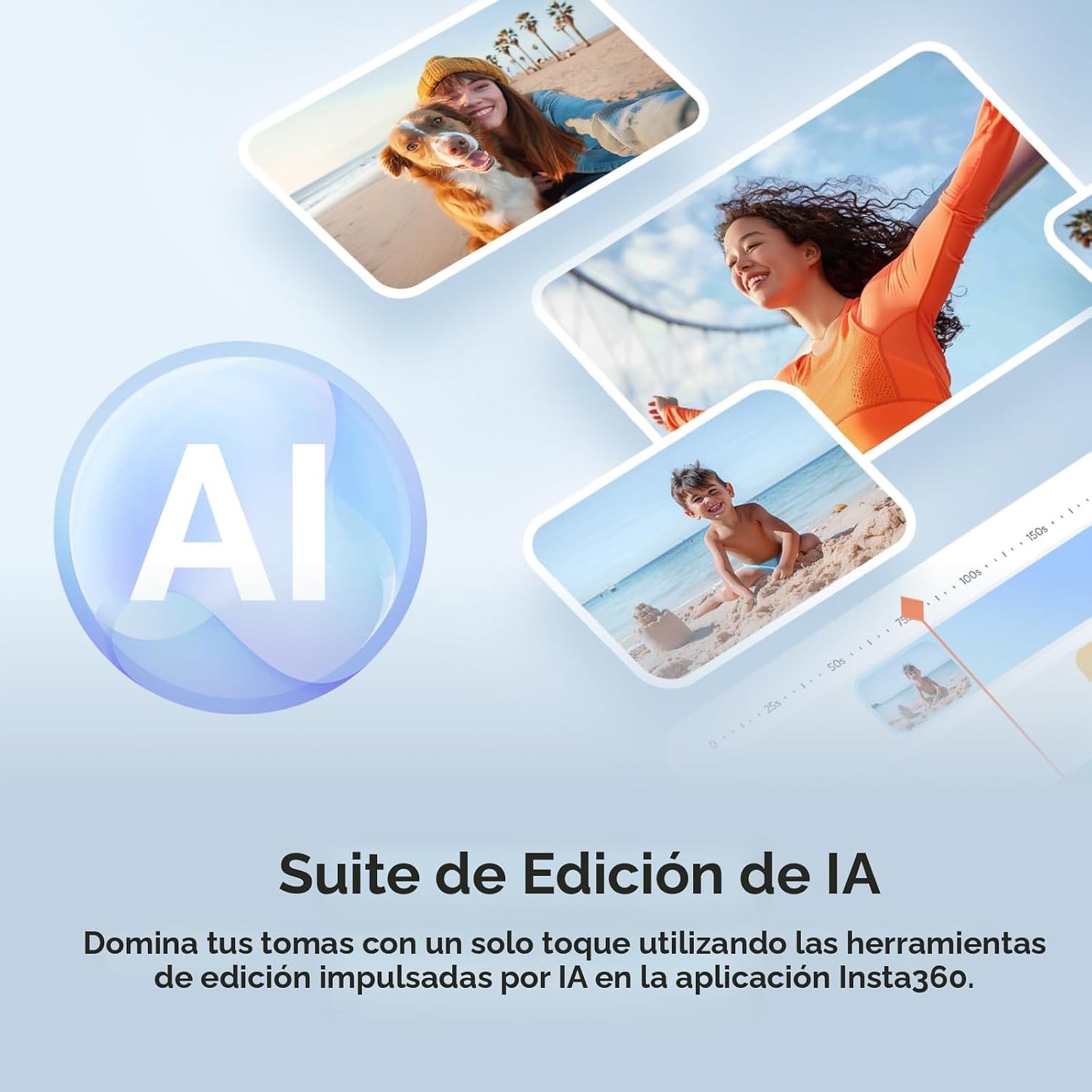 Insta360 Flow 2 Pro Vlog Bundle Blanco \u2013 Gimbal Plegable con I...