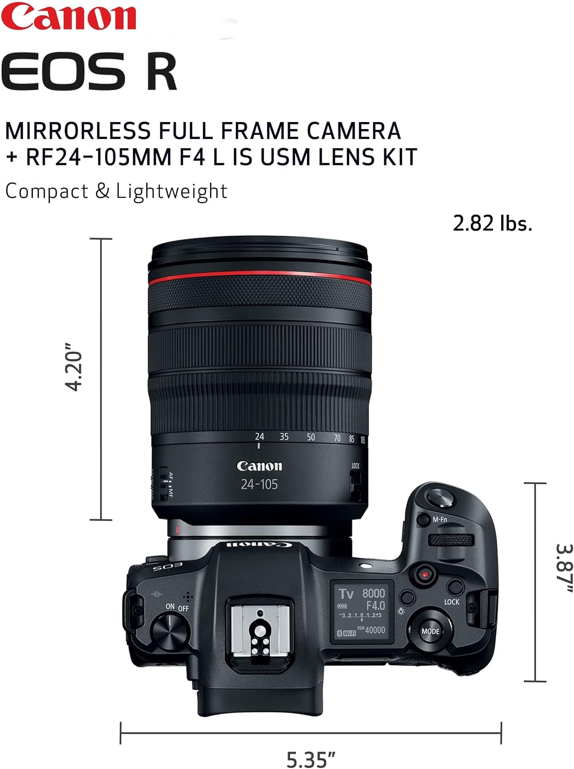 Canon Adaptador de montaje EF-EOS R | Permite la compatibilidad de...