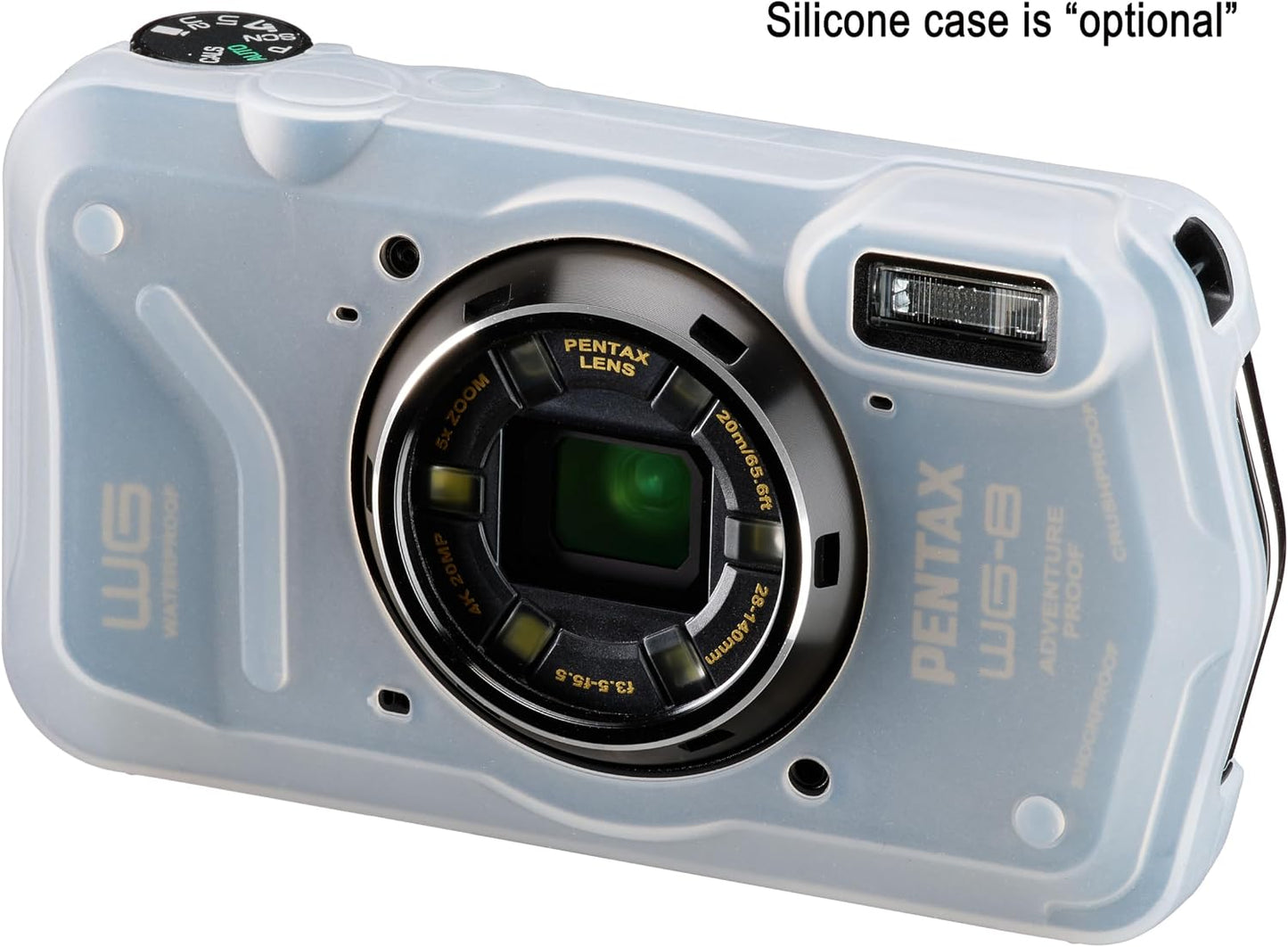 PENTAX WG-8 - Cámara de aventura negra para todo tipo de clima, con...