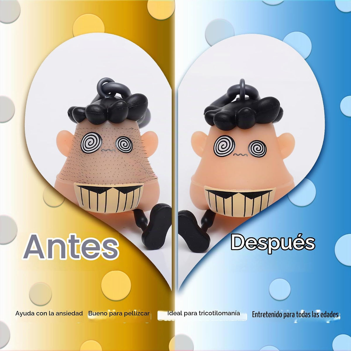 Dizzy 14+ Edades Juguete Fidget para Tirar del Cabello Alivio de la...