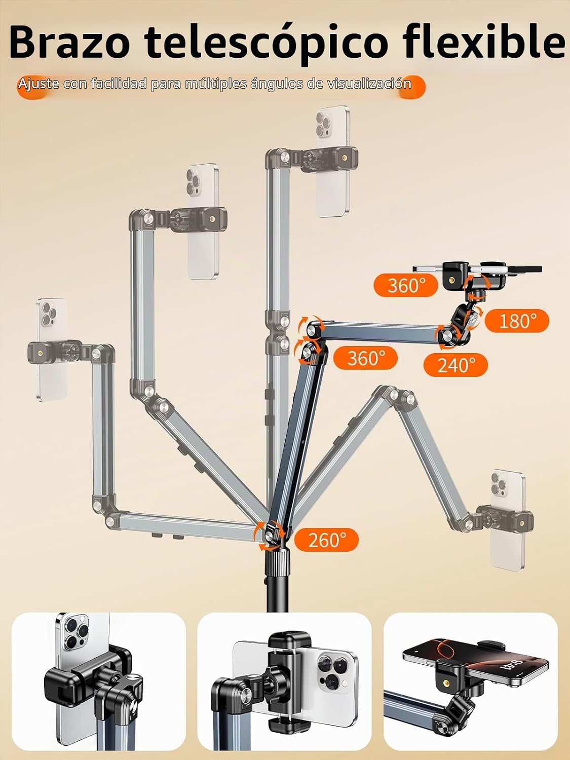 NIFBANG Soporte de suelo para grabación de video, soporte de teléfo...