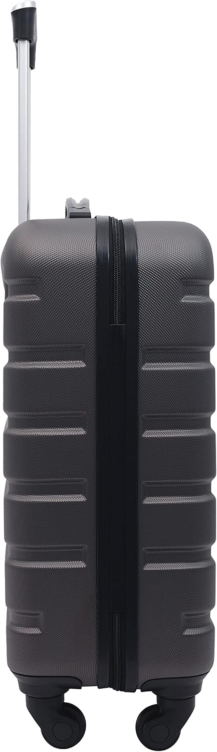 Wrangler Equipaje de mano rígido con ruedas giratorias, Carbón