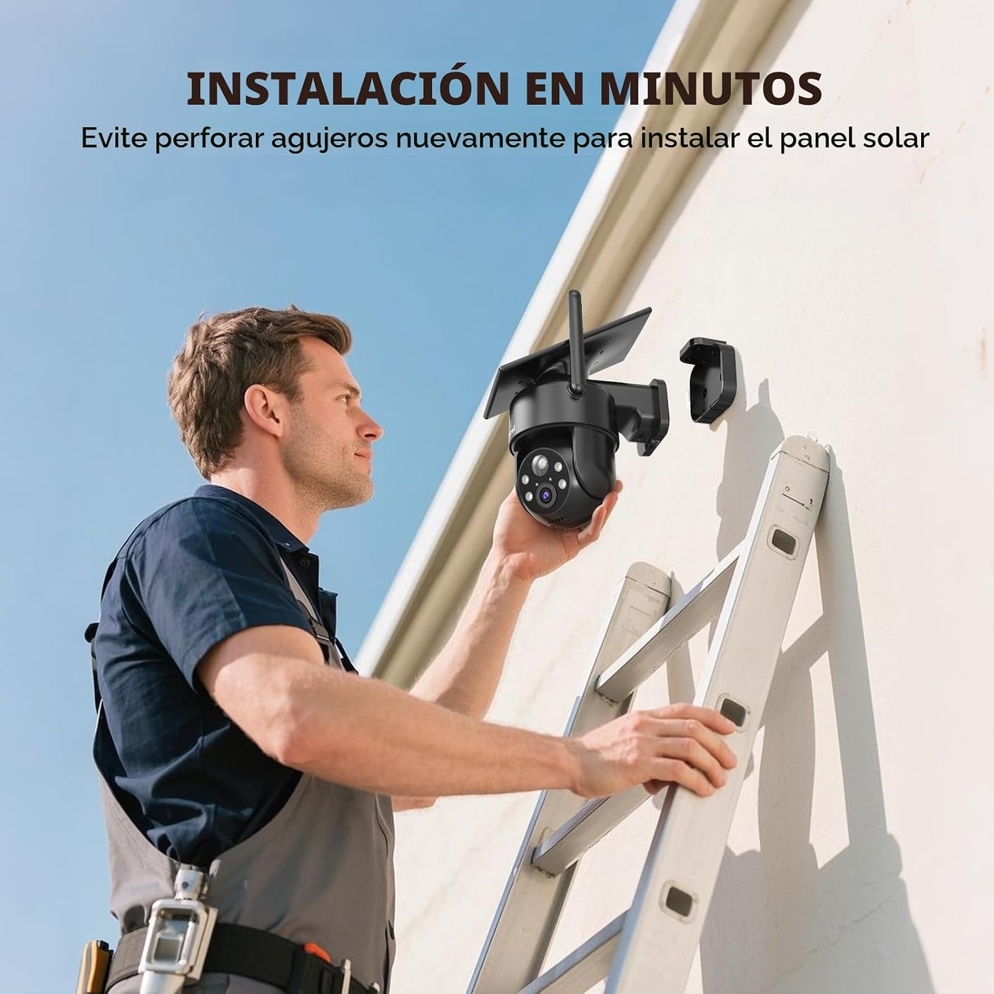 LITYMOL Cámaras de seguridad WiFi 2K 2.4g inalámbricas para exterio...
