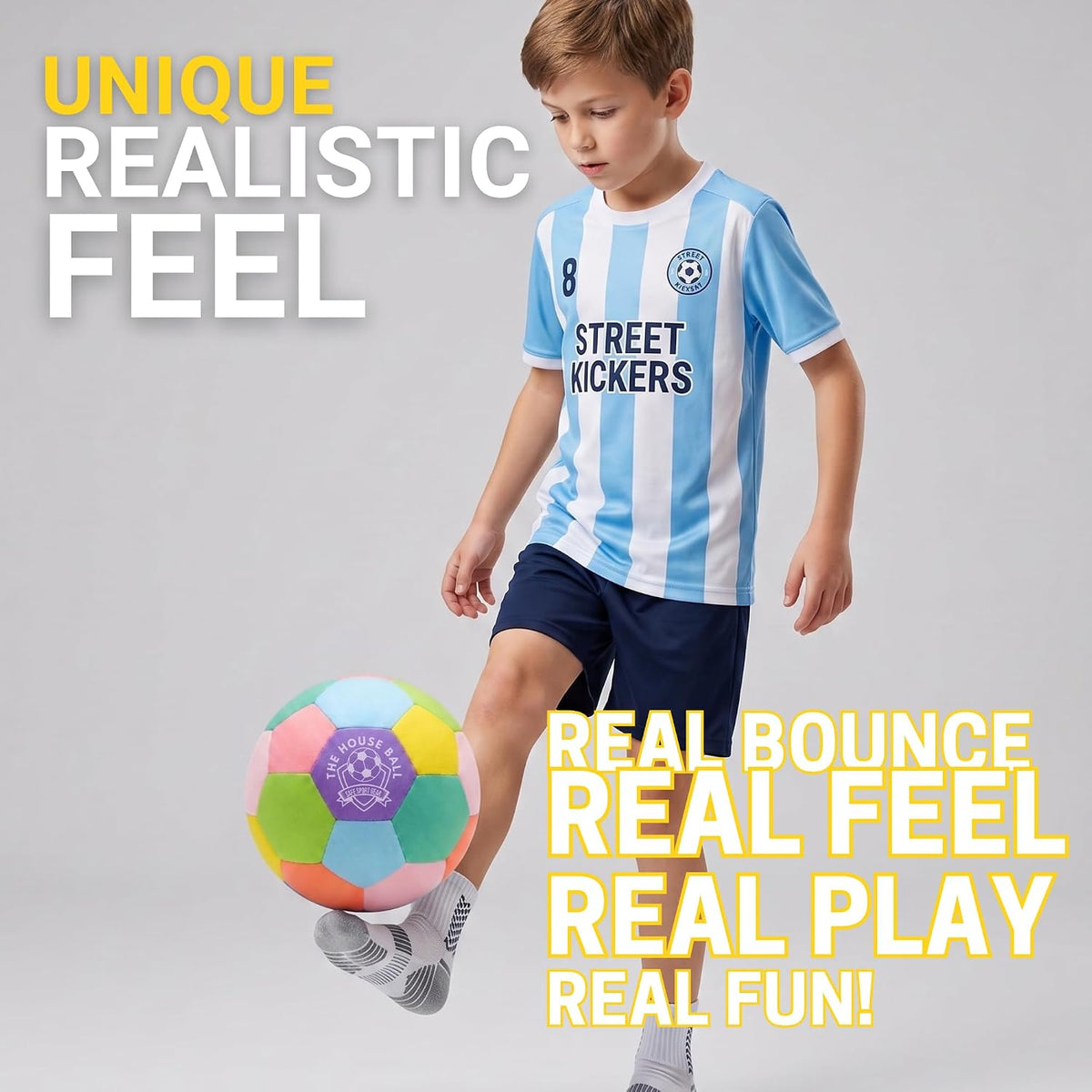 The House Ball - La pelota de fútbol original suave y segura para i...