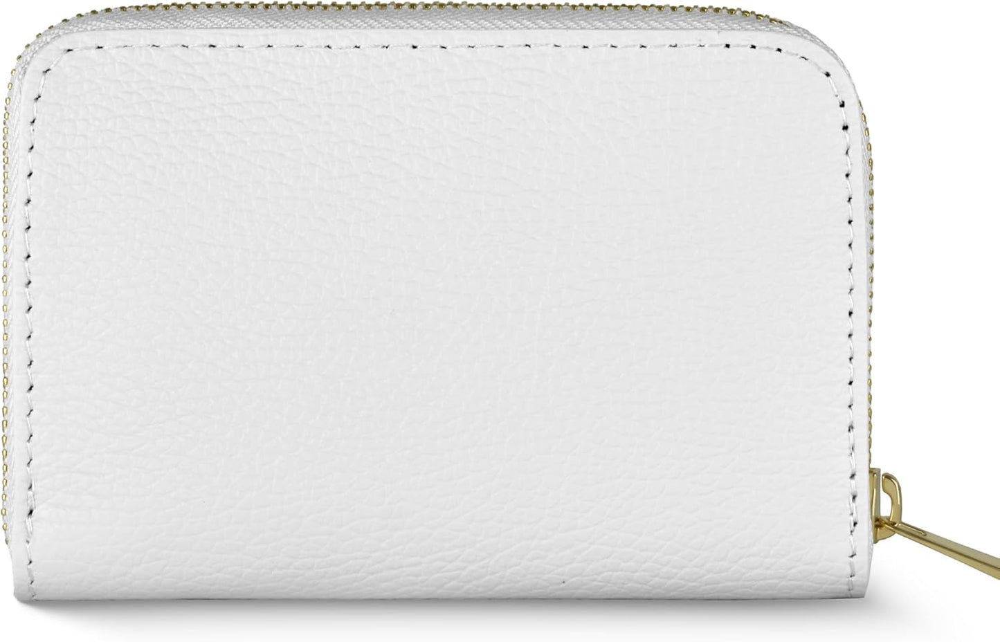 TAKEASY Cartera italiana de cuero genuino para mujer con cierre de...