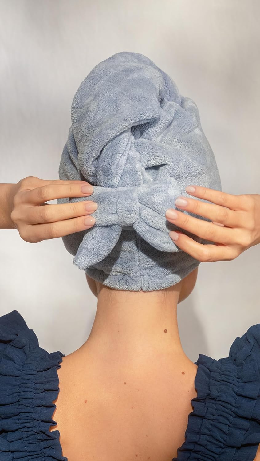Kitsch Toalla de pelo de microfibra XL para mujer | Toallas de micr...