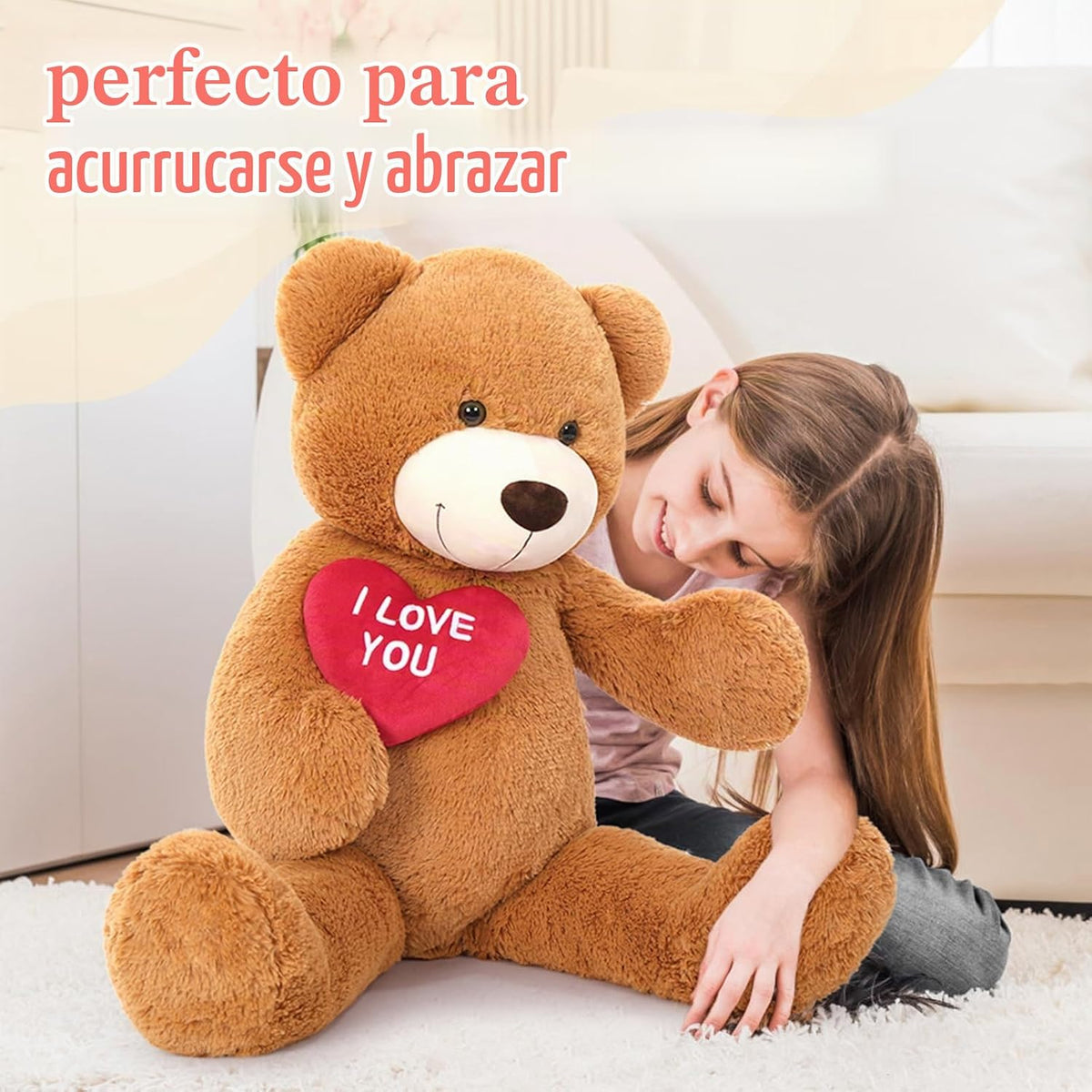 BENINY Osos de Peluche Gigantes de Corazón Rojo, Oso de Peluche Gra...