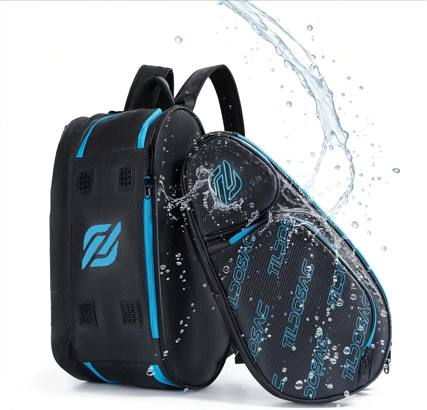 TILDOSAC Bolsa desmontable 2 en 1 para pickleball y pádel para homb...