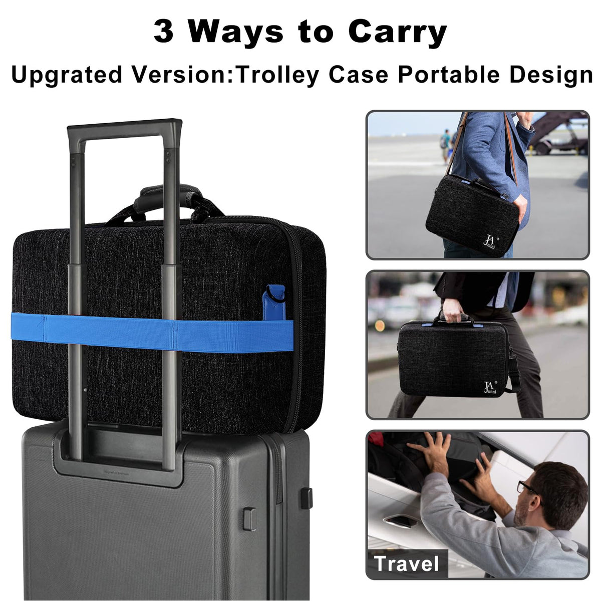jamini Estuche rígido de transporte para PS5, PS5 Pro, estuche de v...