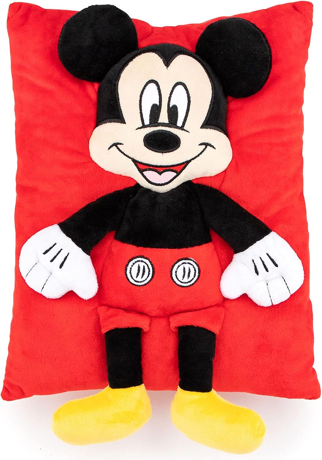 Jay Franco Disney Mickey Mouse Almohada de Abrazo 3D - Super Suave...