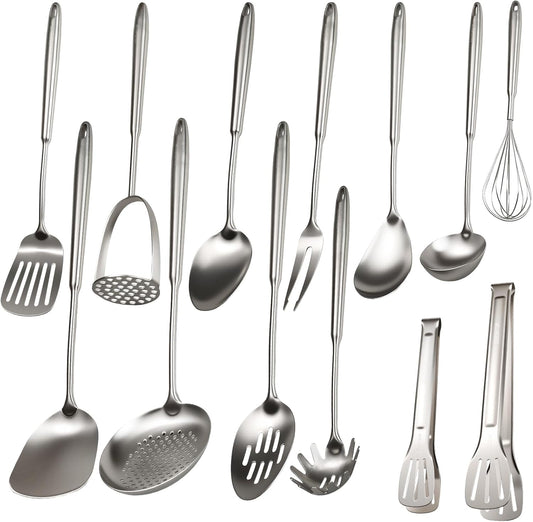 Juego de utensilios de cocina de acero inoxidable 304, 13 piezas de...