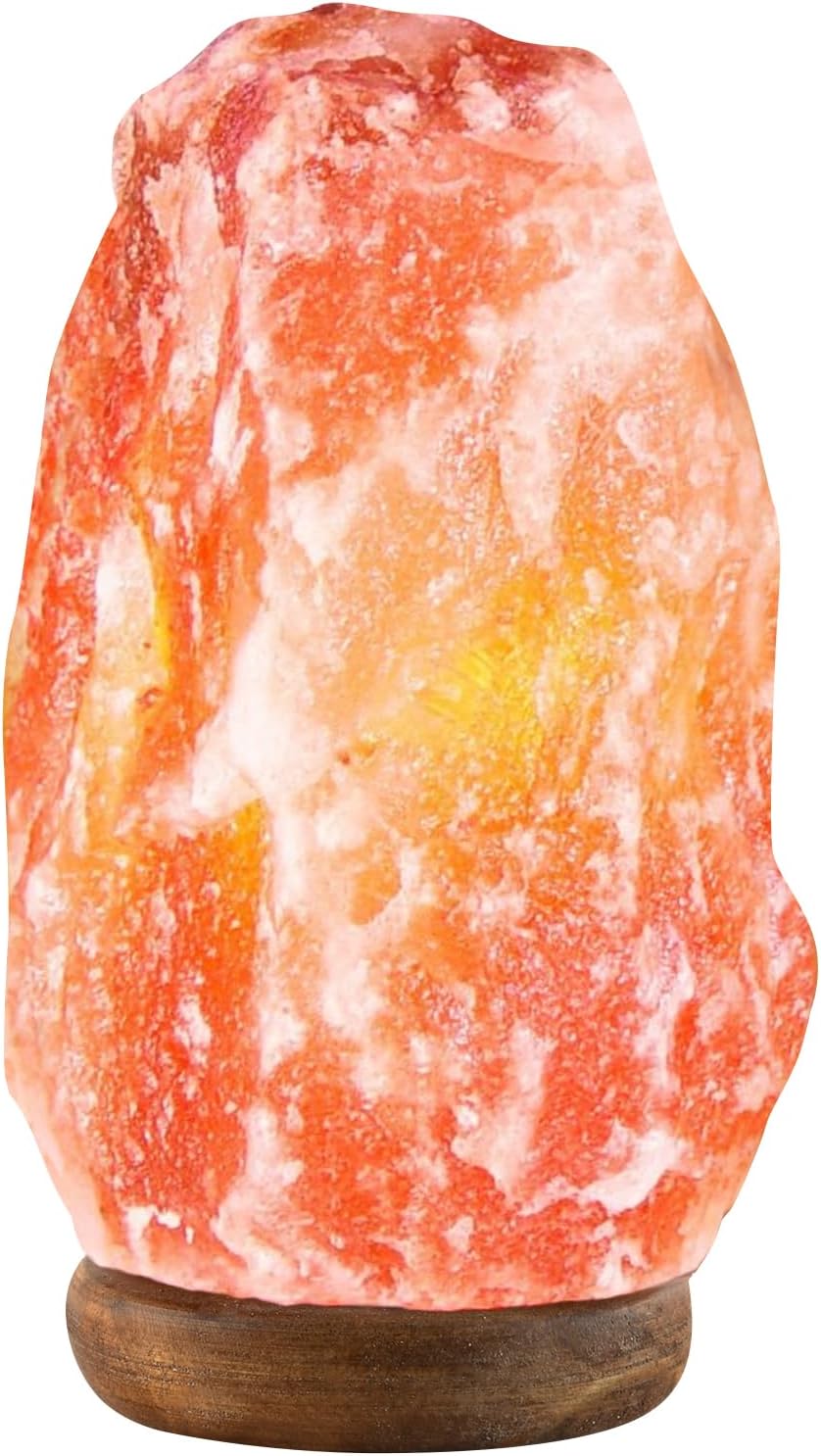 UMAID Lámpara de sal del Himalaya de 8-10 pulgadas (7-11 libras) co...