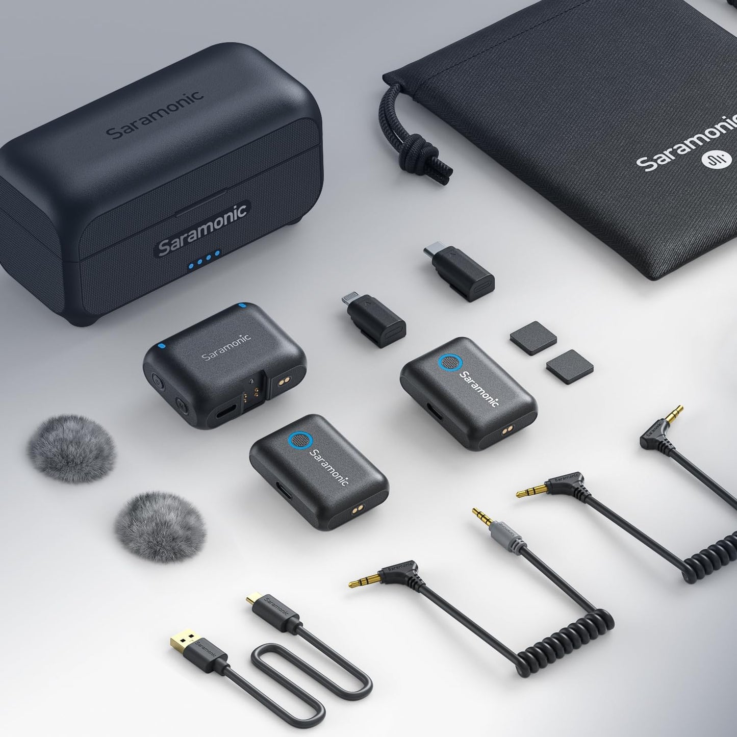 Saramonic BLINK500B2+ Micrófono inalámbrico Lavalier para iPhone An...