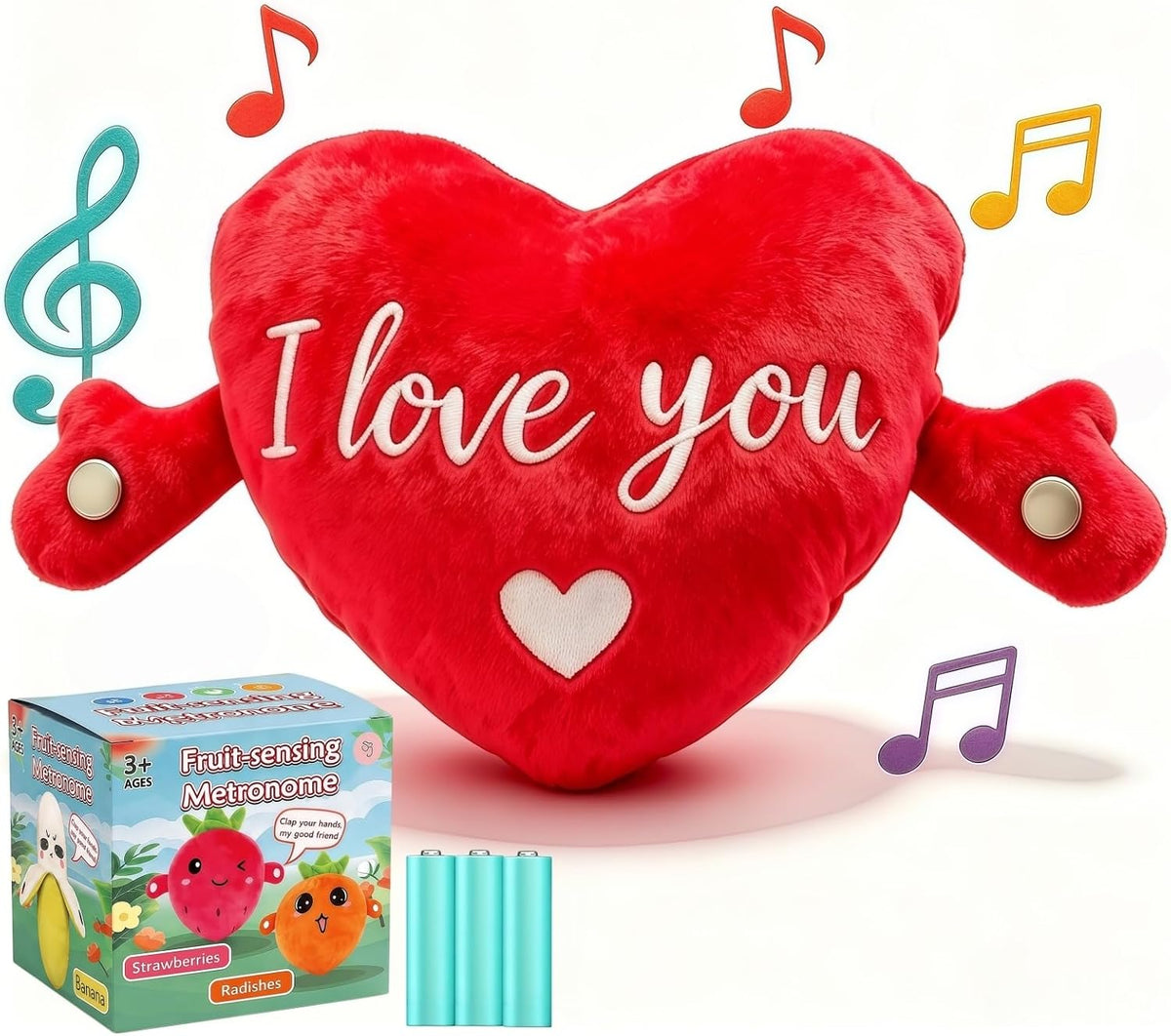 Juguete sensorial musical para niños,Juguete de peluche interactivo...