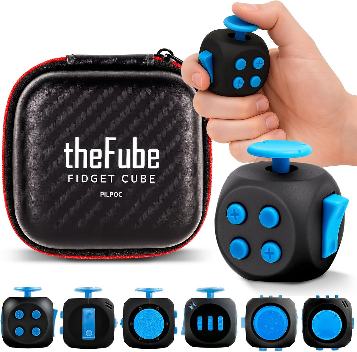 PILPOC theFube Cubo Fidget, Cubo infinito para aliviar el estrés de...