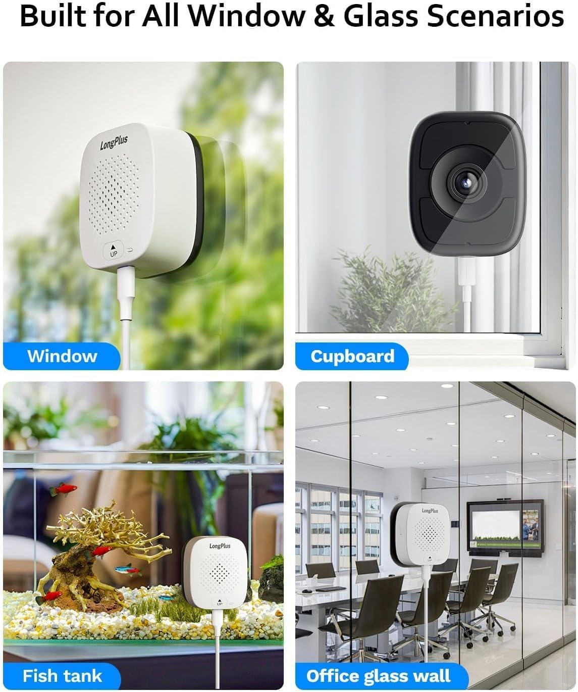 LongPlus cámara de seguridad de la ventana de 5MP 3K Safeview, cáma...