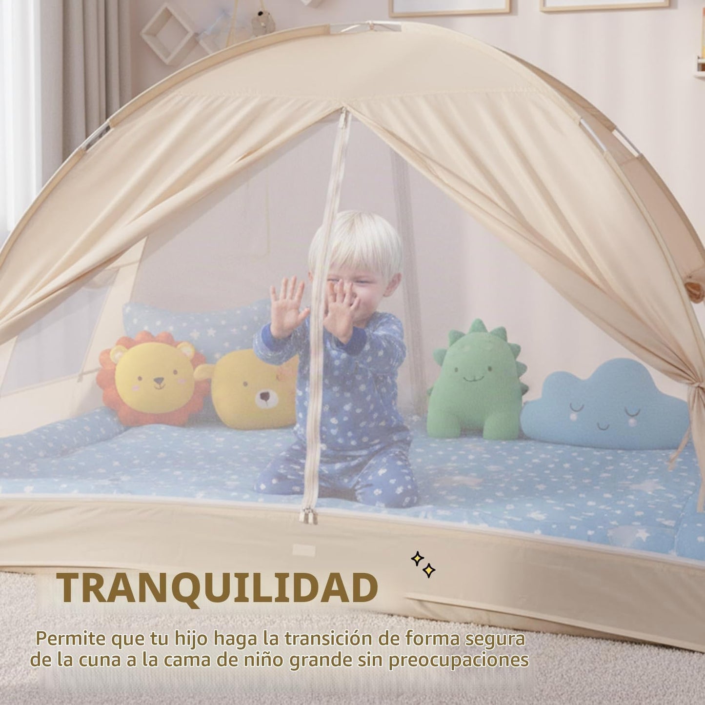 Alvantor Tienda de campaña de cama tamaño completo, dosel de privac...