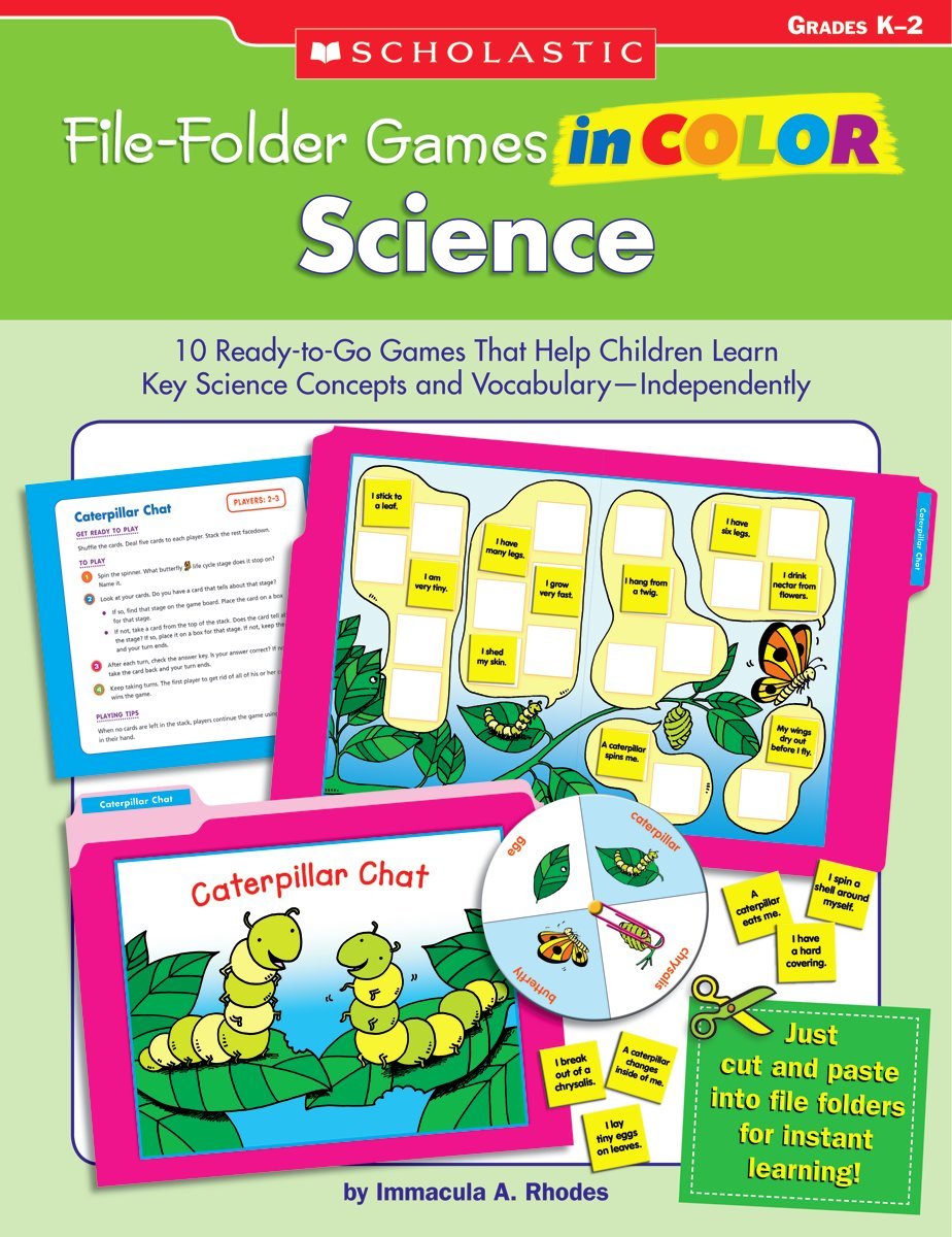 Juegos de carpetas de archivos en color: ciencia: 10 juegos listos...