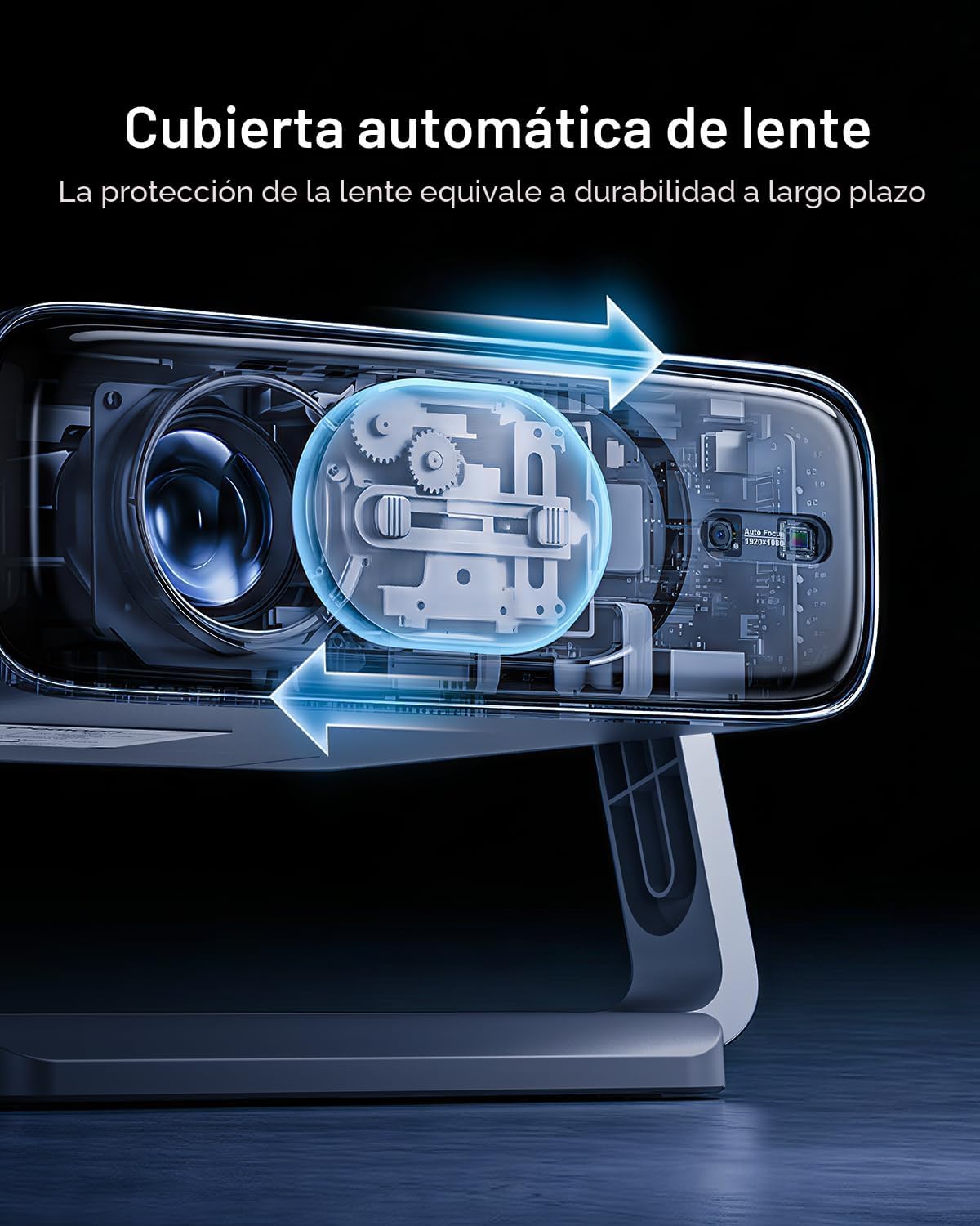 Proyector inteligente 4K [incluido con Google TV Stick] con WiFi y...