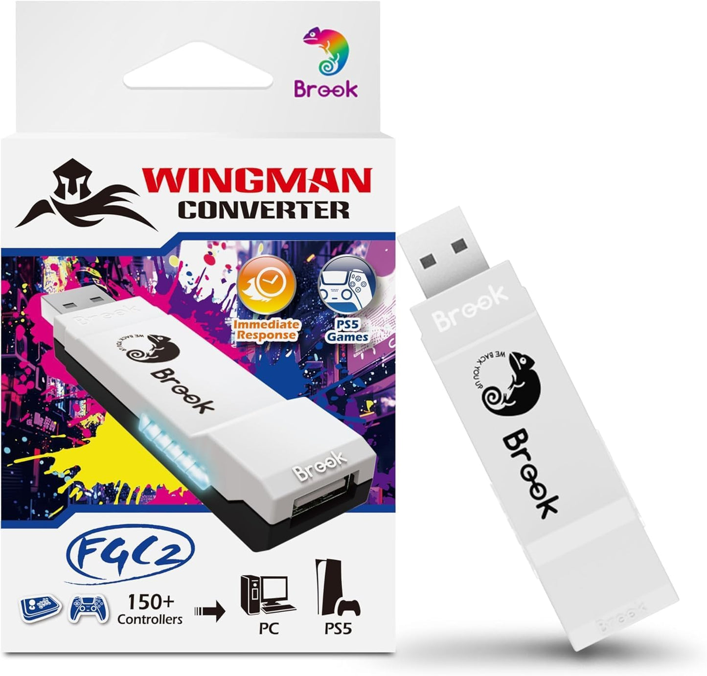 Mcbazel Brook Wingman FGC 2 - Adaptador convertidor de joystick Arc...