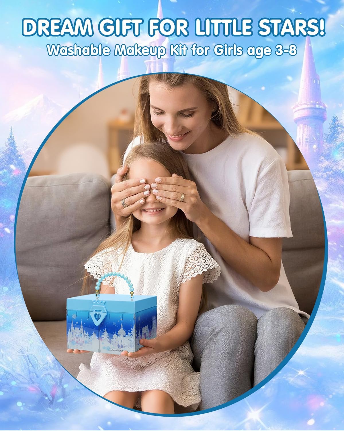 Kit de maquillaje para niñas, juguetes de Frozen para juegos de maq...