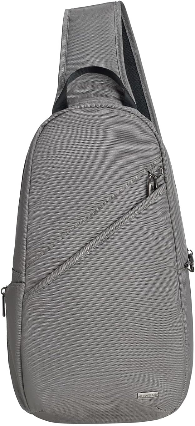 Travelon - Bolsa de hombro antirrobo clásica, Avellana