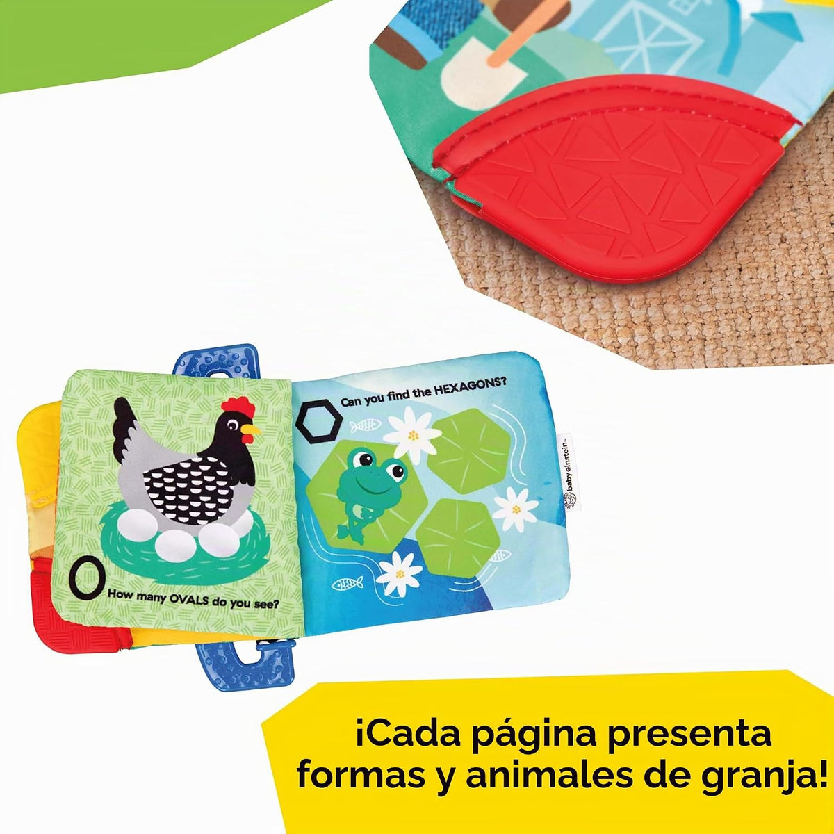 Baby Einstein Farm Explorers Shapes at the Farm - Libro de mordedor...