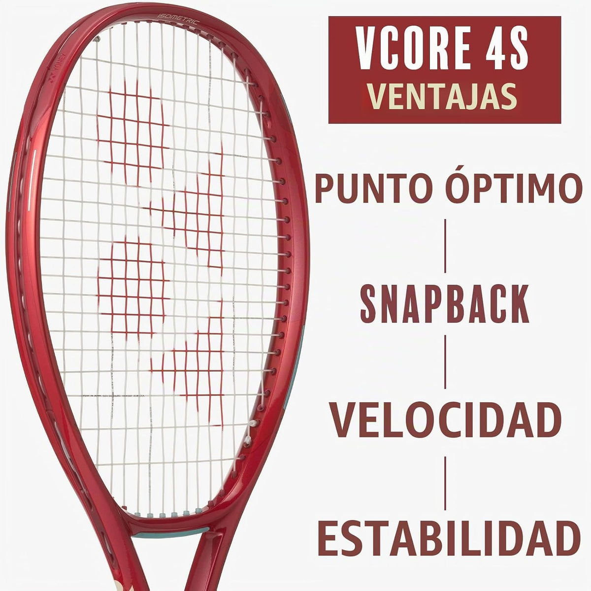 YONEX VCORE 100+ - Raqueta de tenis con punto dulce aumentado y lon...