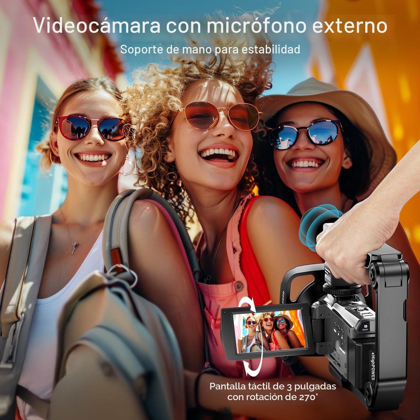 FlyFrost Cámara de video 8K 88MP UHD WiFi Vlogging Cámaras para You...