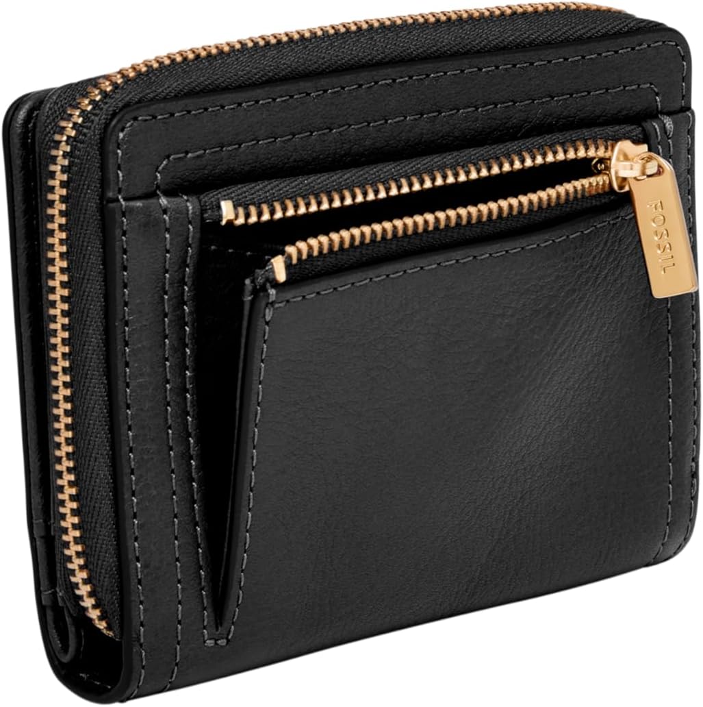 Fossil Cartera plegable multifunción Logan de piel con bloqueo RFID...
