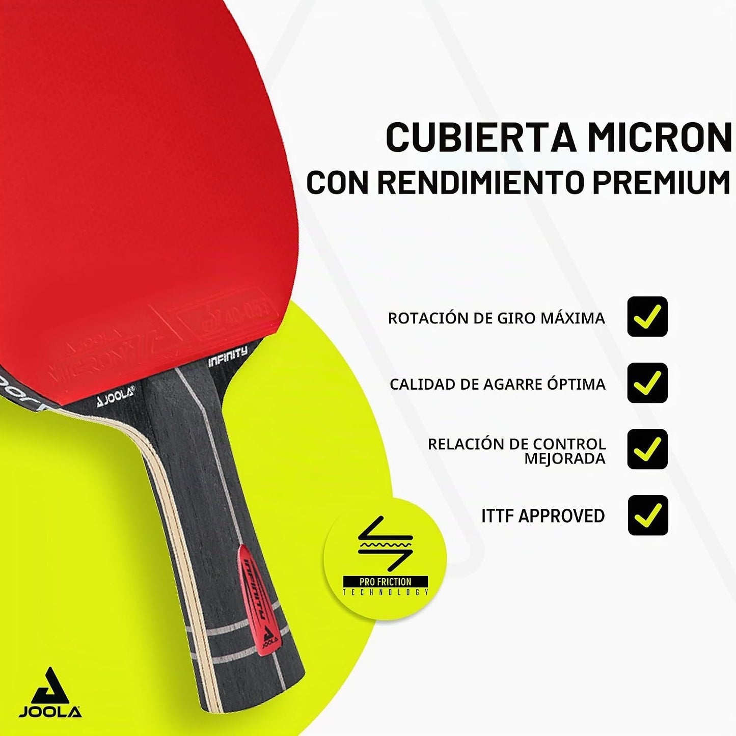 JOOLA Raqueta de Tenis de Mesa Infinity Raqueta de Tenis de Mesa de...