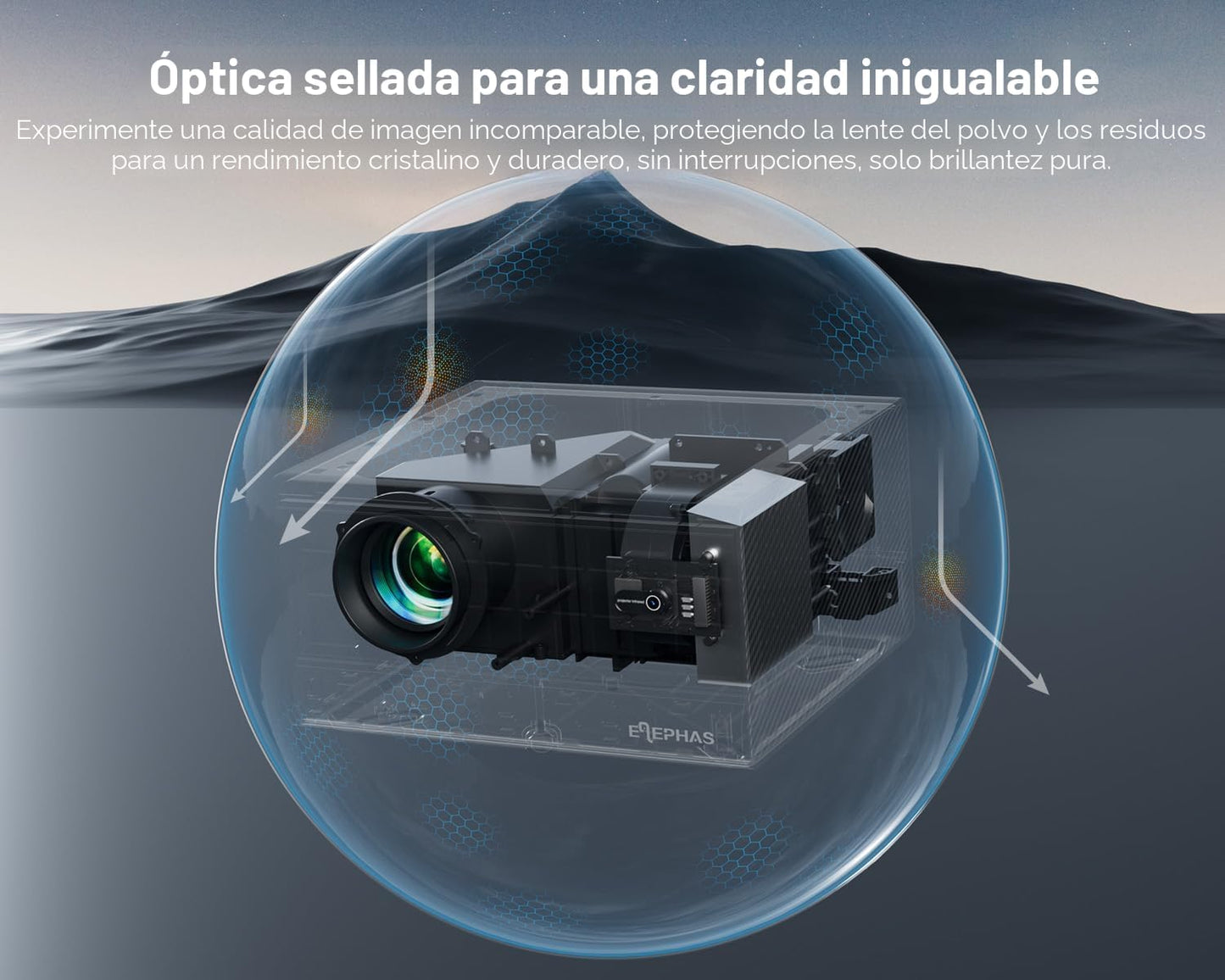 ELEPHAS Proyector inteligente 4K con WiFi y Bluetooth, compatible c...