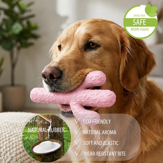 MewaJump Juguetes masticables para perros, juguetes de goma resiste...