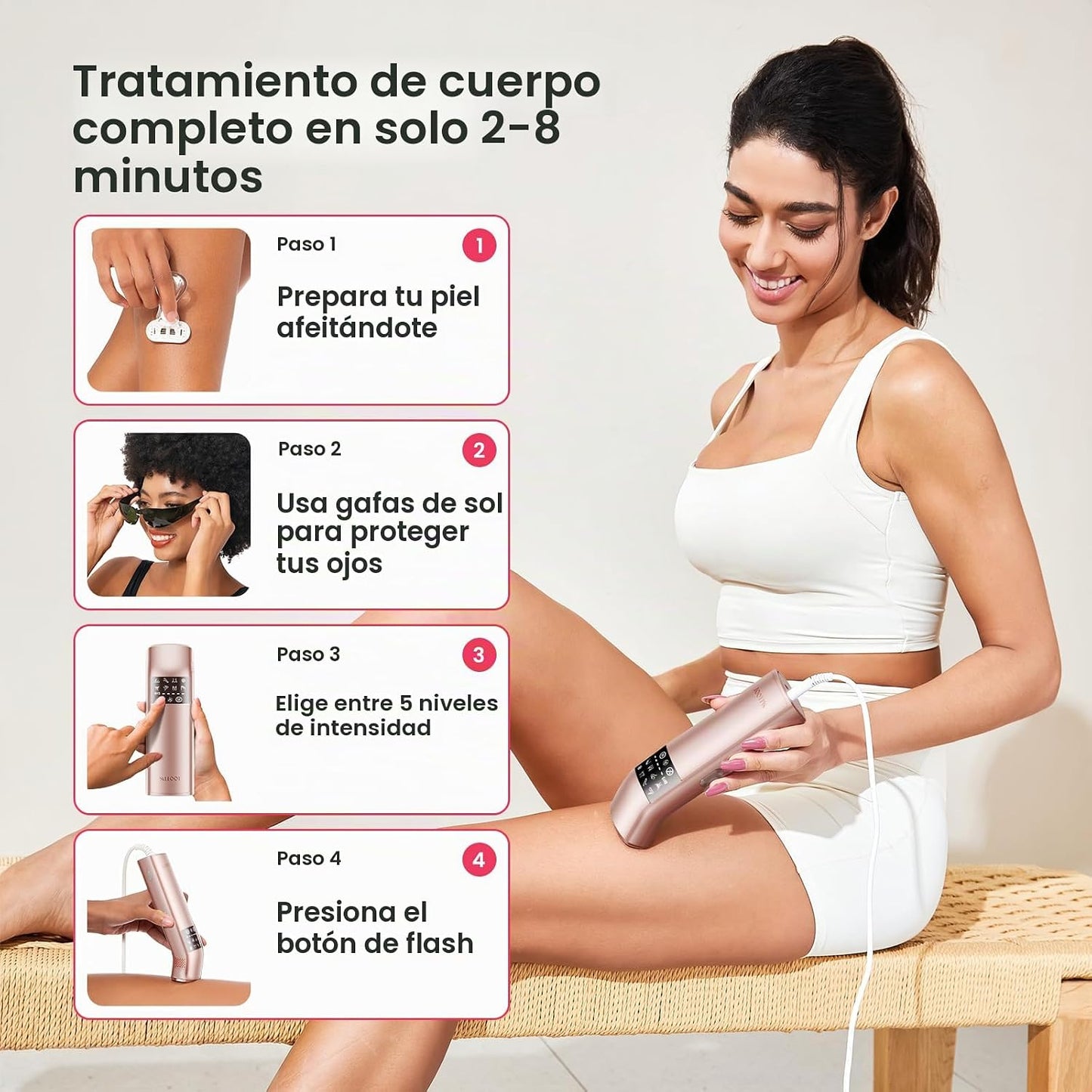 Depilación láser IPL para mujeres y hombres, enfriamiento de hielo...