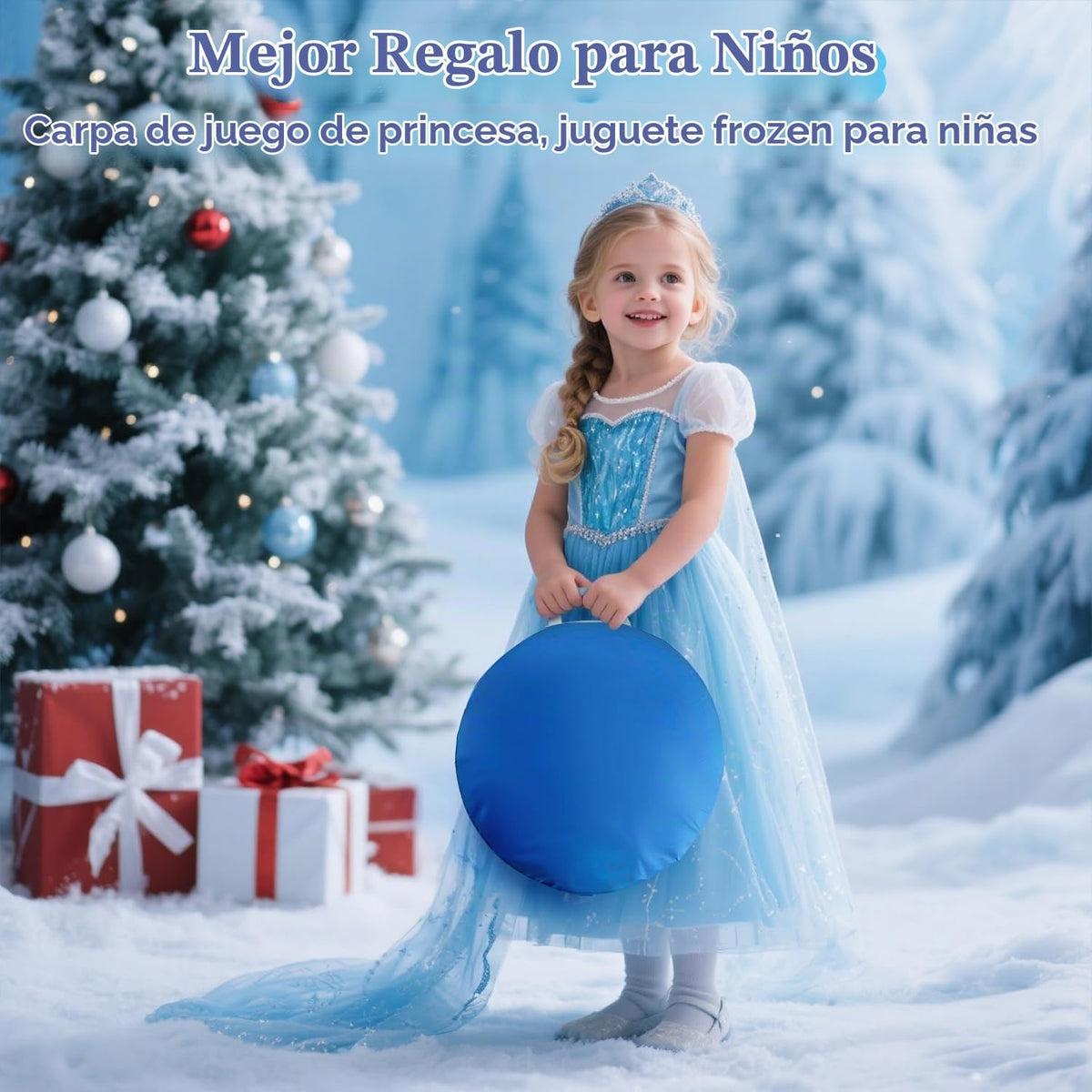 Skirfy Tienda de campaña de juegos de princesa, juguete congelado p...
