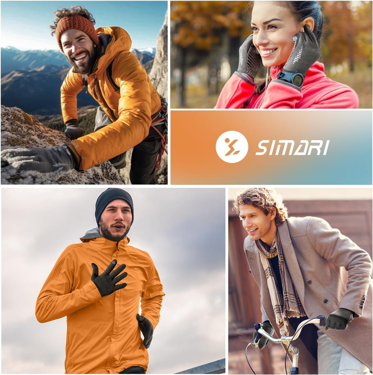 SIMARI Guantes de invierno para mujeres y hombres, con forro, para...