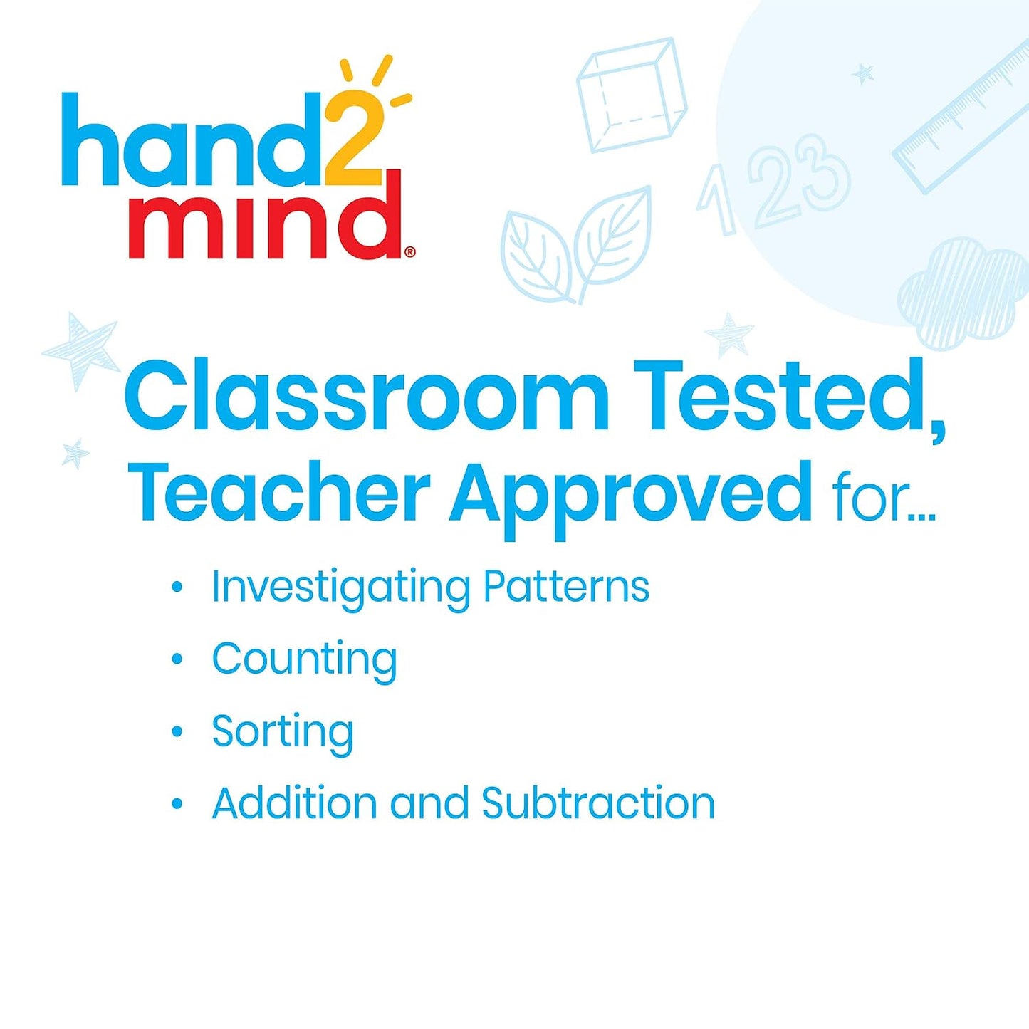 hand2mind Kit transparente para mostradores de aula, fichas de bing...