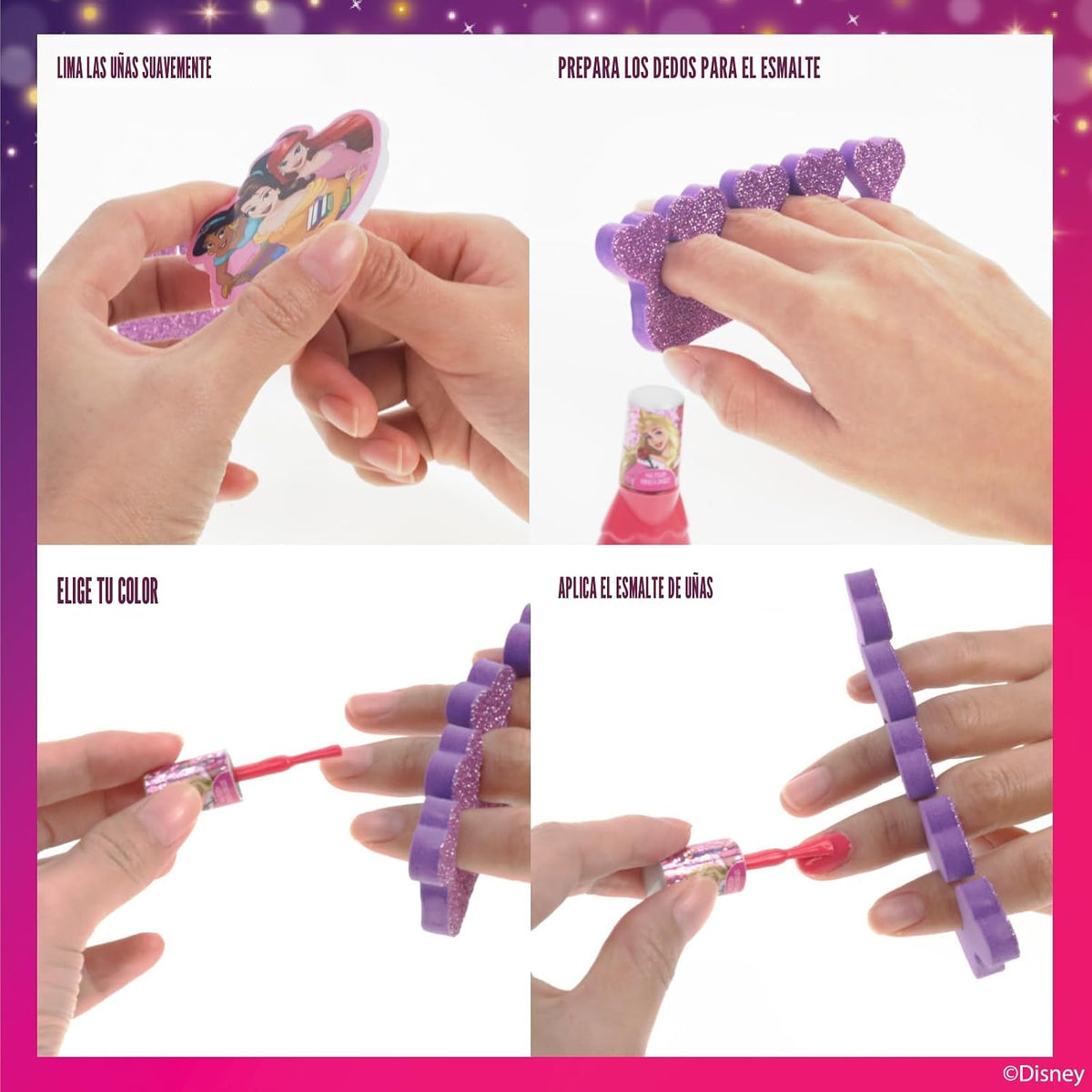 Townley Girl Disney Princess Peel-Off esmalte de uñas Set de regalo...