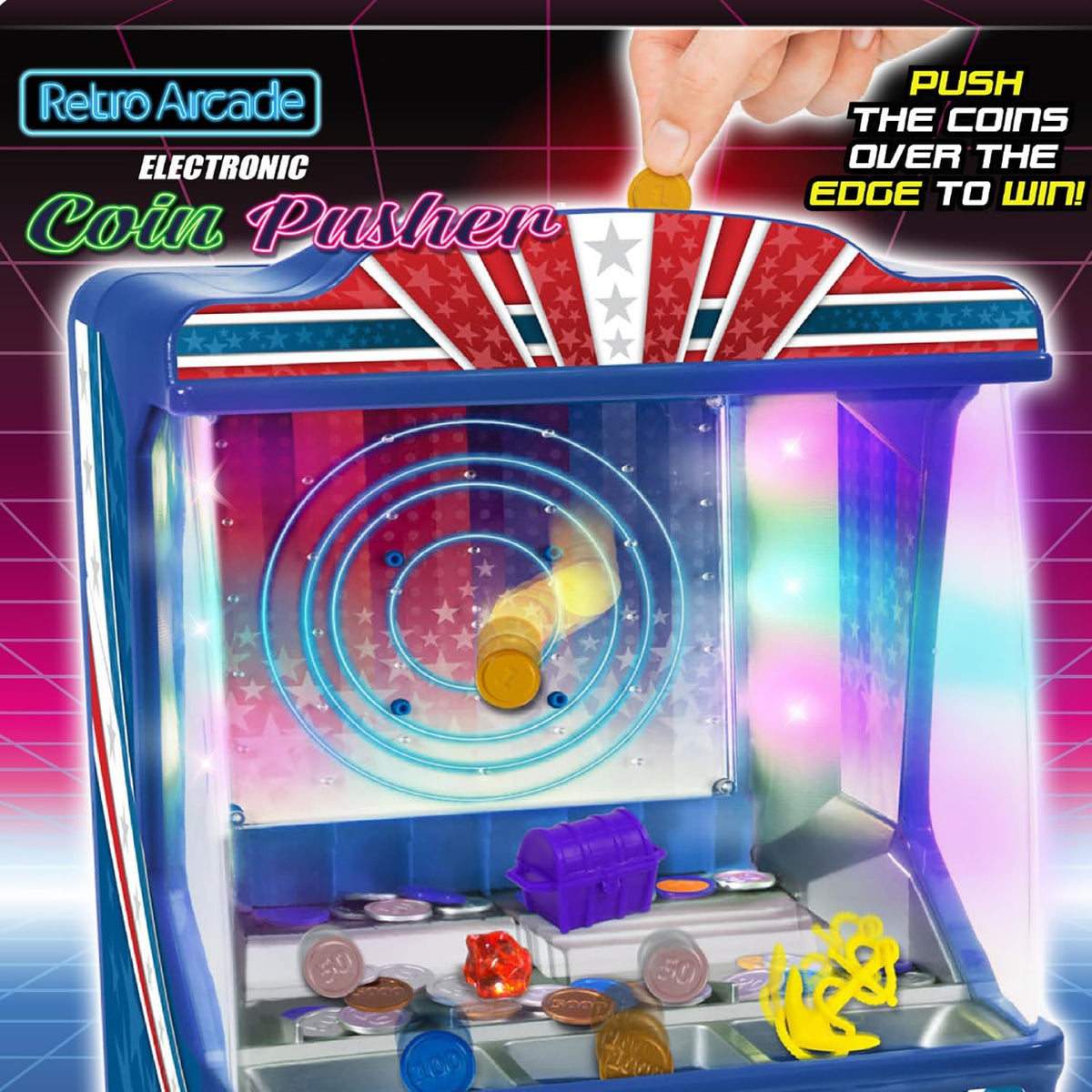 Merchant Ambassador Retro Arcade Electronic: Coin Pusher - Juego de...