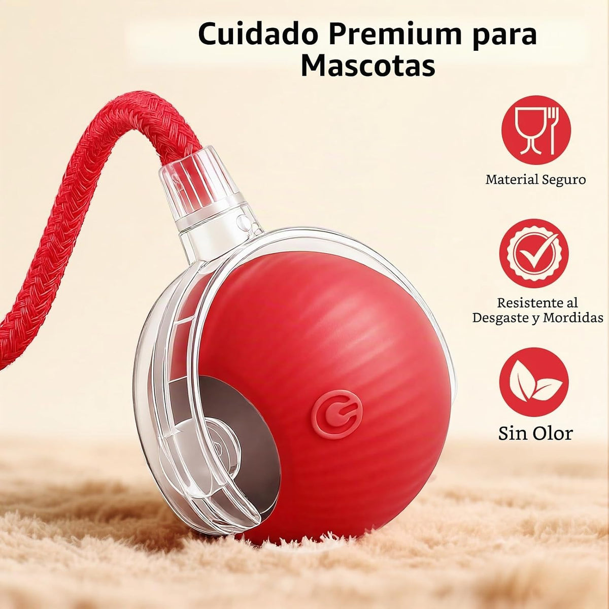 SilveWillo Juguete automático interactivo de pelota para gatos y pe...