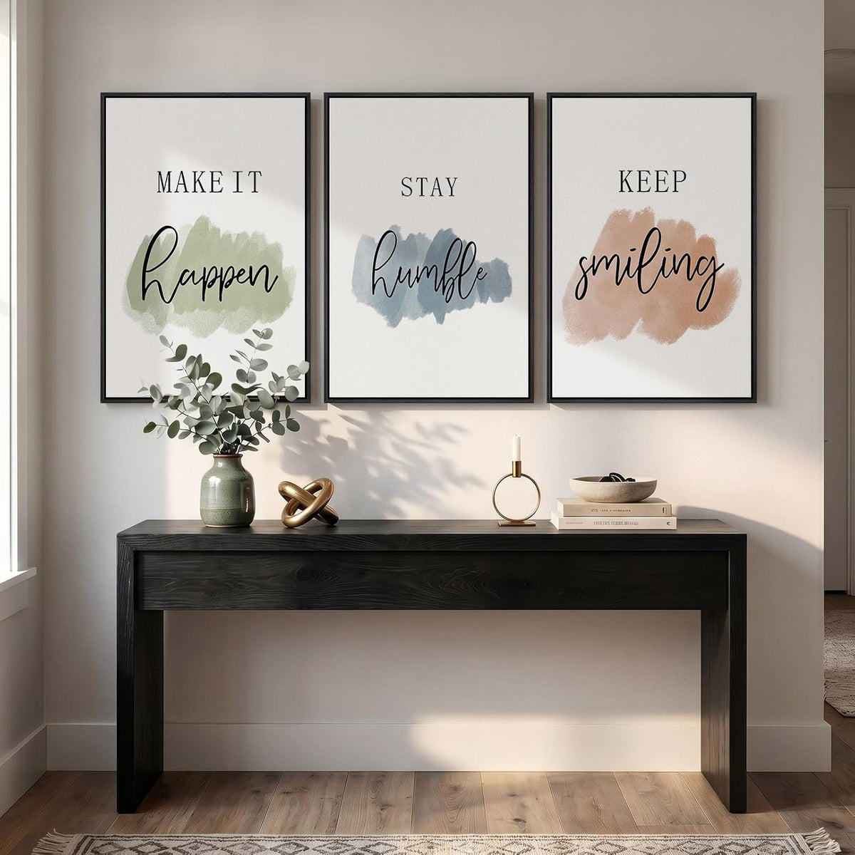 Arte de pared motivacional enmarcado para decoración de oficina, 3...