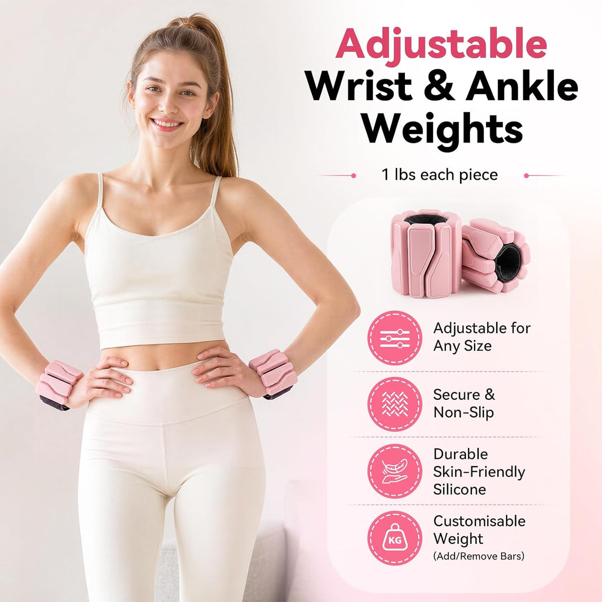 POVAVCX Kit de pilates en casa de 24 piezas para mujer, equipo de p...