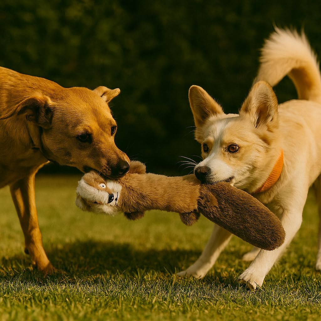 Jalousie Paquete de 5 juguetes chirriantes para perros sin relleno...