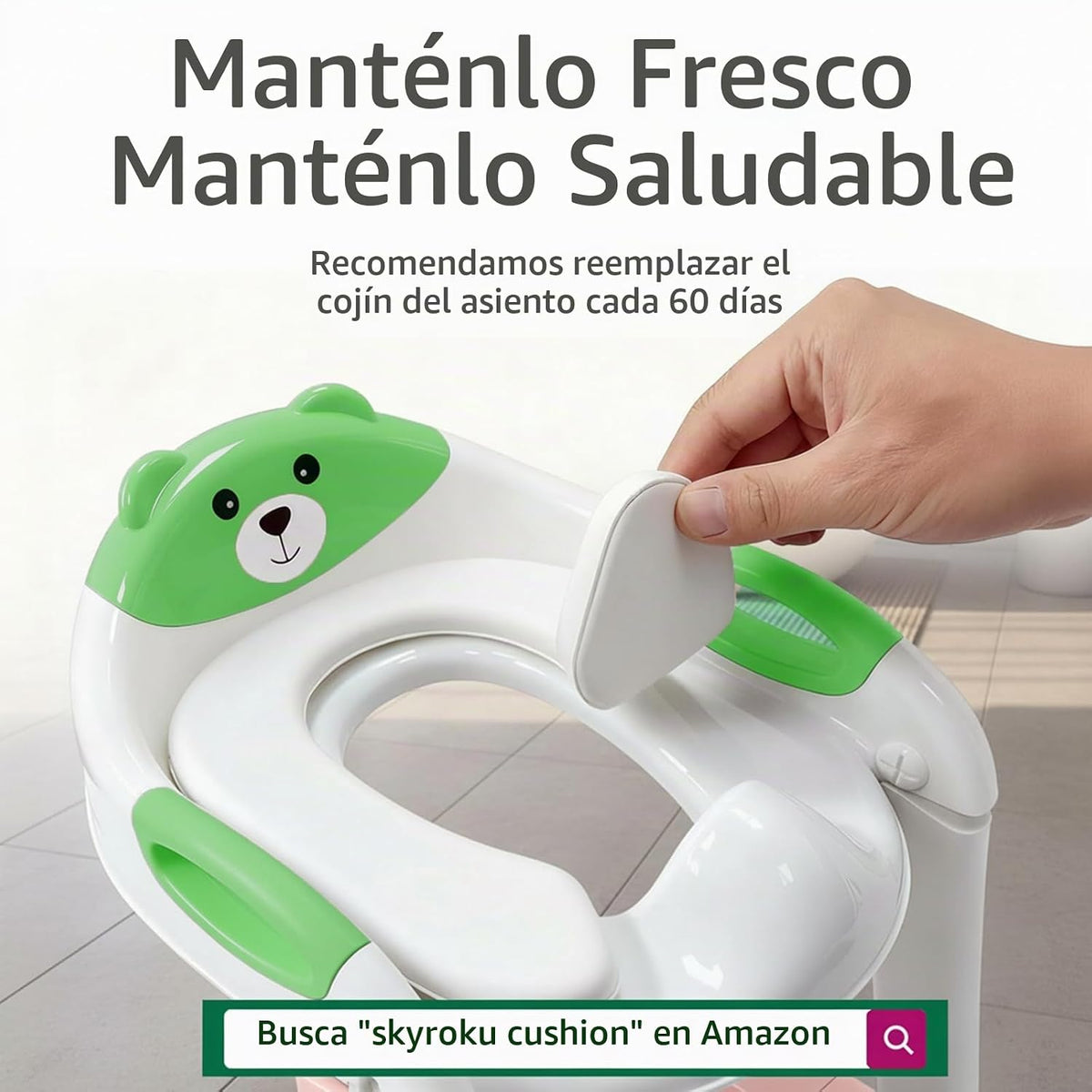 Inodoro de entrenamiento para ir al baño para niños pequeños, asien...