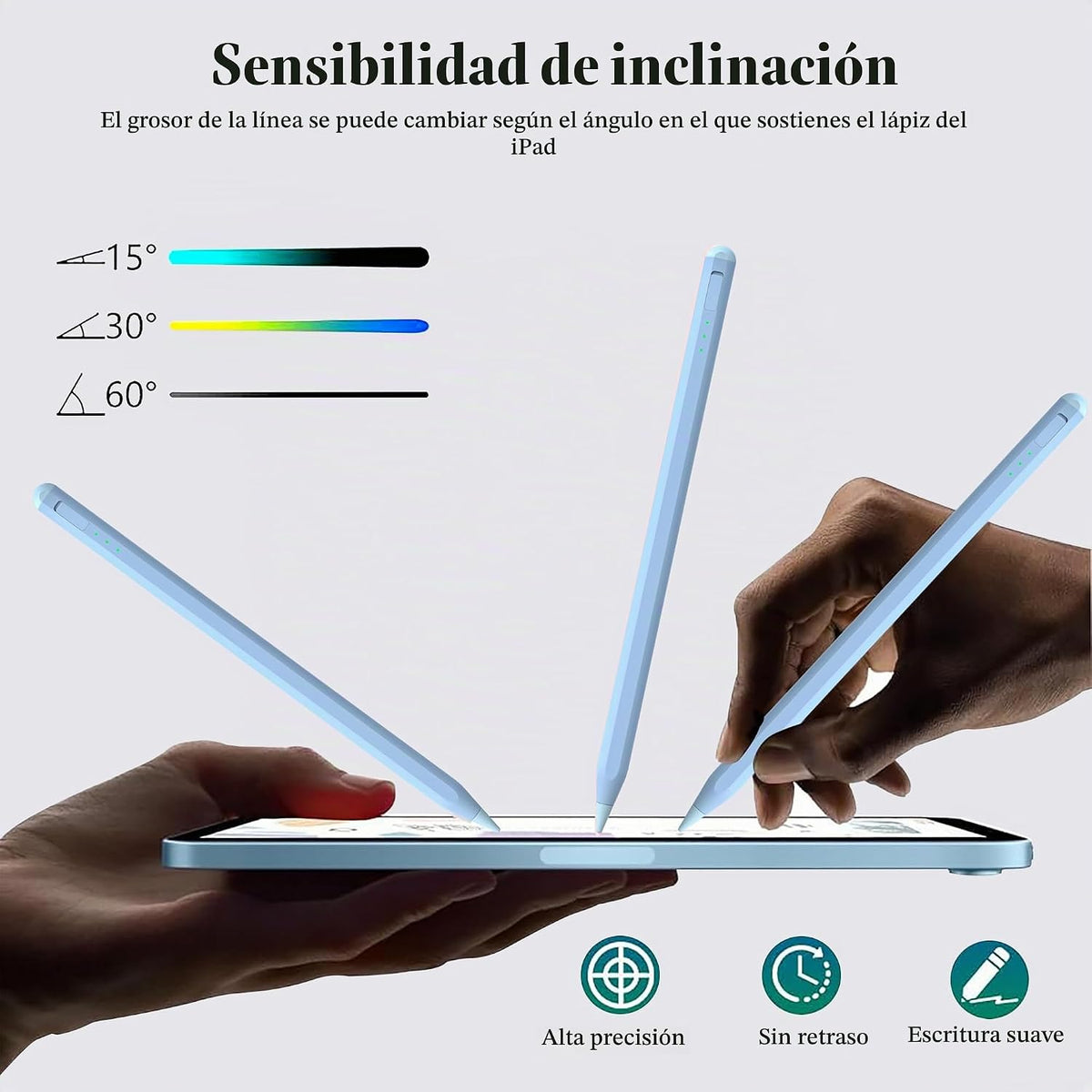Pluma táctil para iPad 11 y 10ª generación, carga 14 minutos más rá...