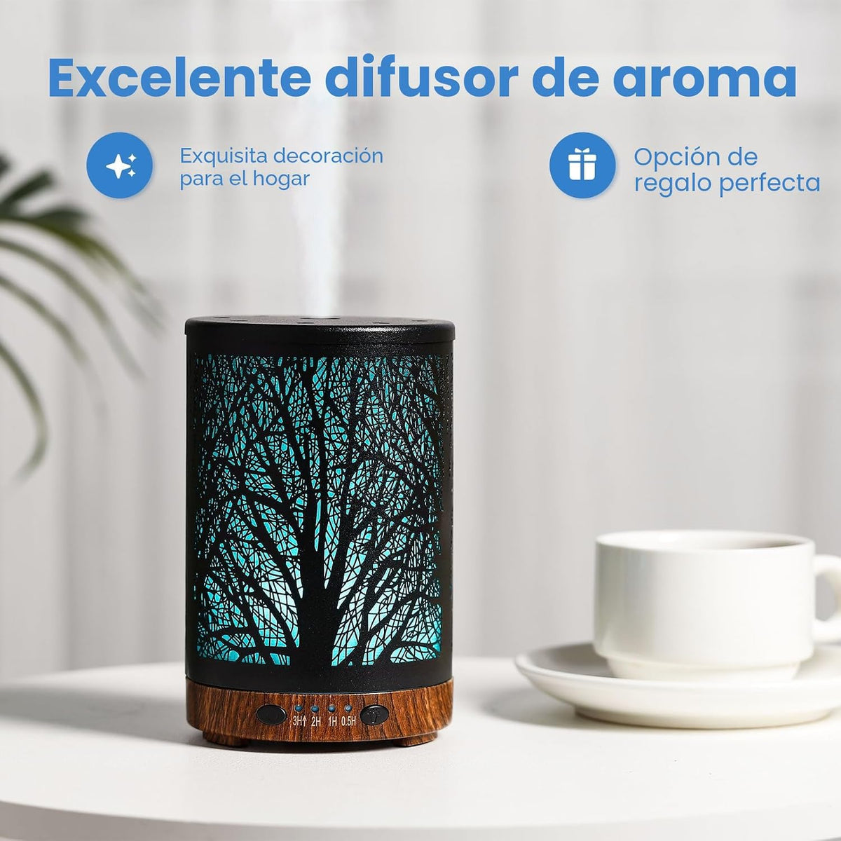 Joyolo - Difusor de aceite esencial de 120 ml, difusor de aromatera...