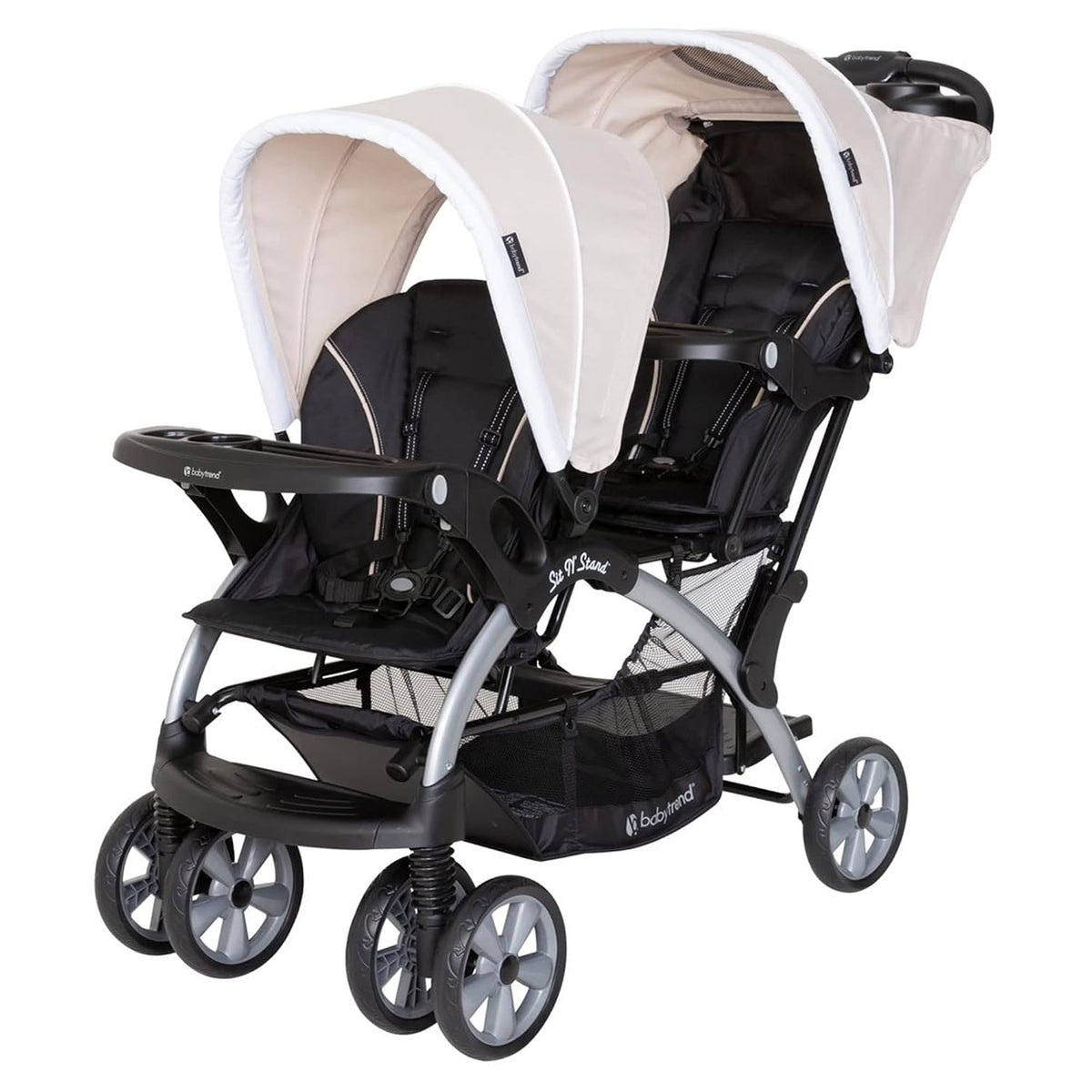 Cochecito doble para bebés y niños pequeños de Baby Trend con arnés...