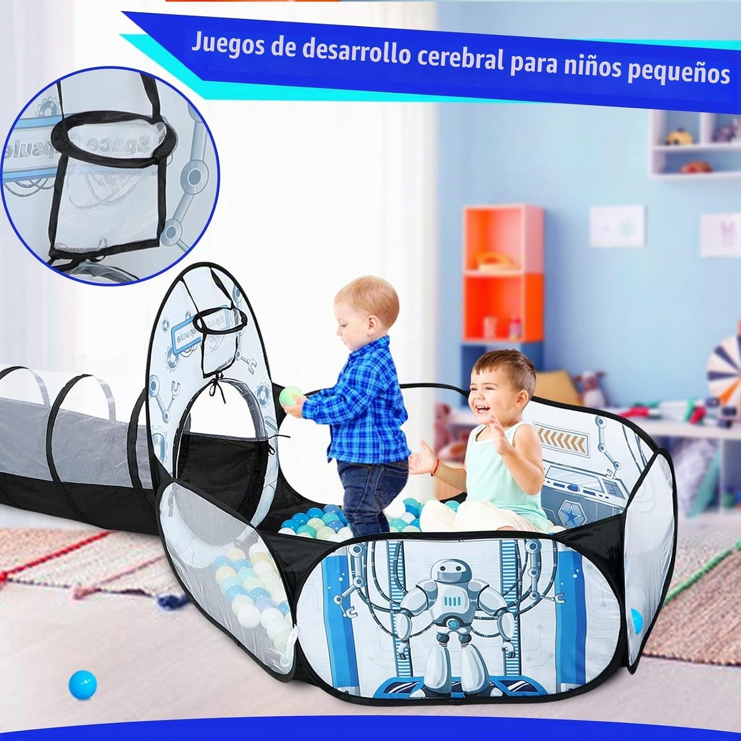 Pozo de pelotas para niños para tienda de campaña: 3 piezas de rega...